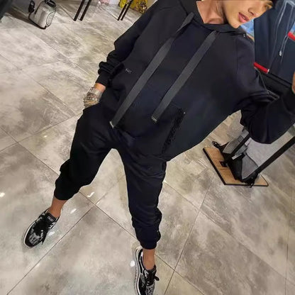 Damen Sportliches Zweiteiler-Set mit Hoodie und Jogginghose in Grau