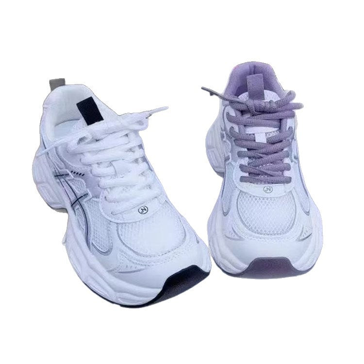 Damen sportliche Laufschuhe mit bequemer Sohle in Violett
