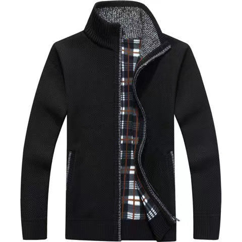 Herren Full-Zip Strickjacke in Beige