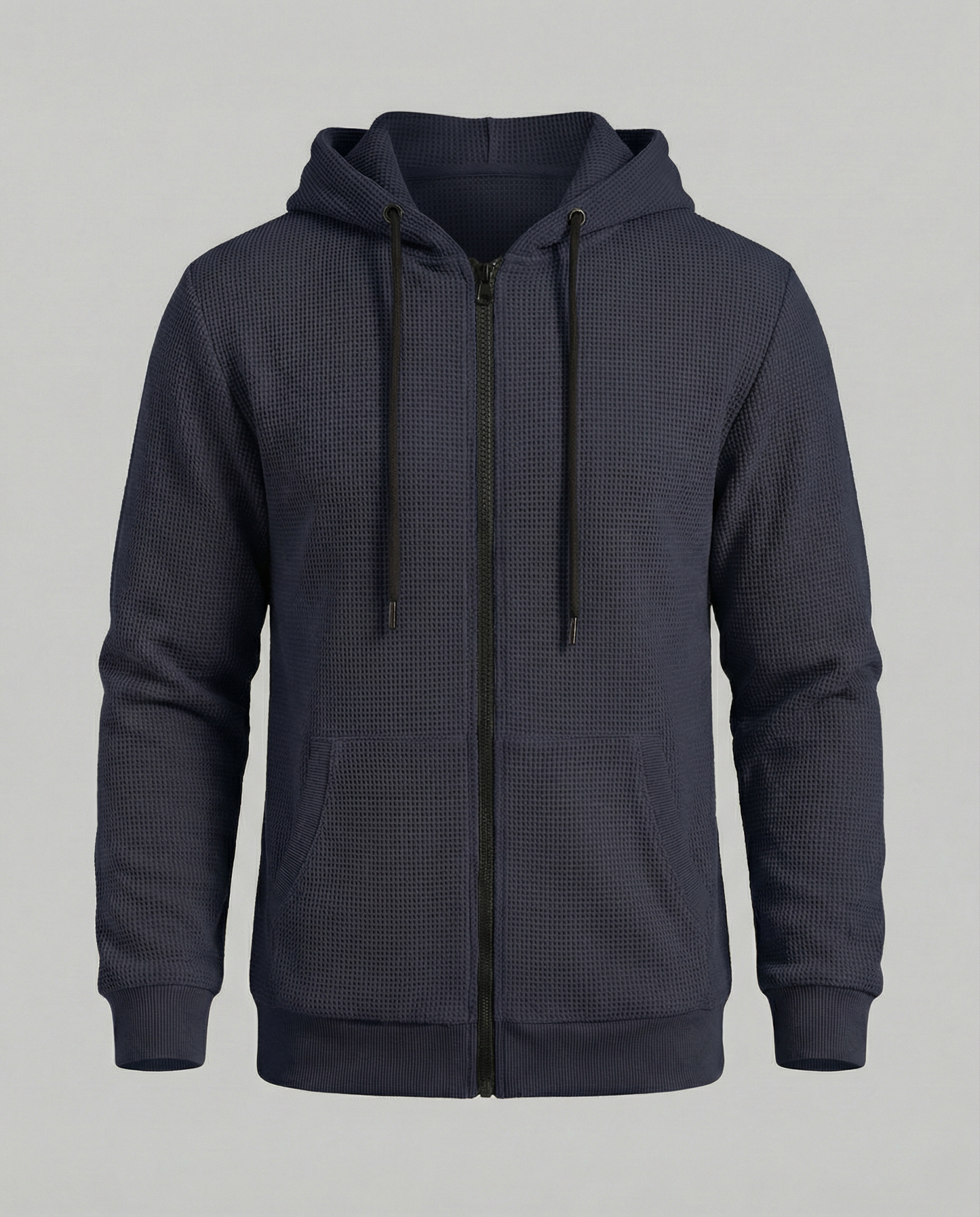 Sportliche Kapuzenjacke Herren mit modernem Mesh-Design in Oliv