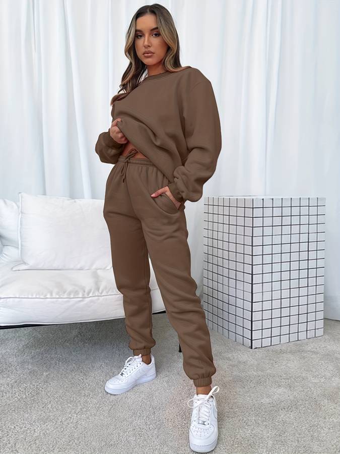 Damen-Sweat-Set in Weiß