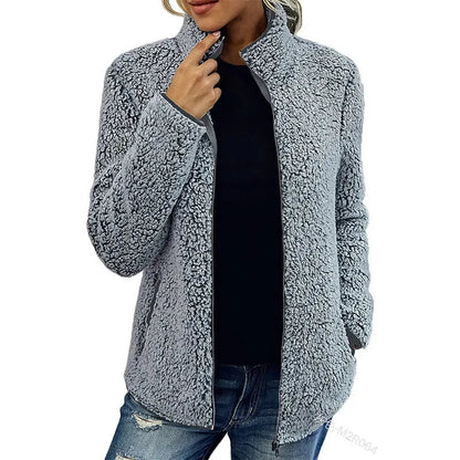 Fleecejacke für Damen in Burgunderrot