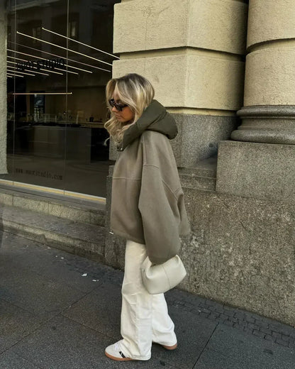 Elegante Herbstjacke für Frauen in Grün