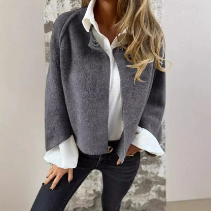 Elegante kurze Jacke in Beige