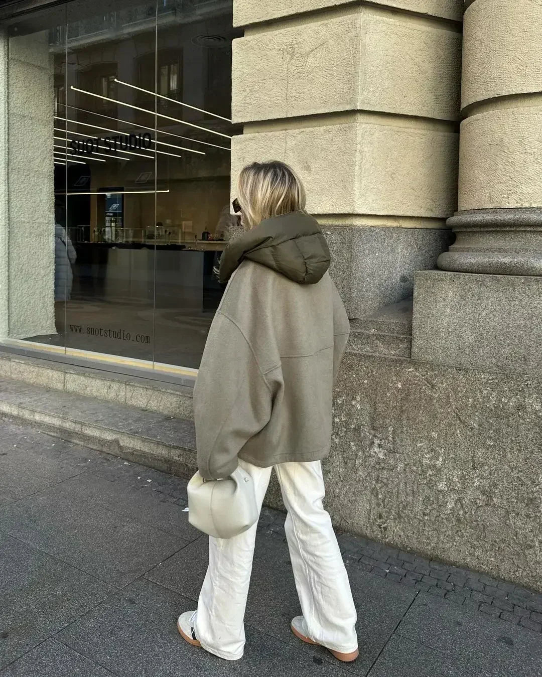 Elegante Herbstjacke für Frauen in Grün
