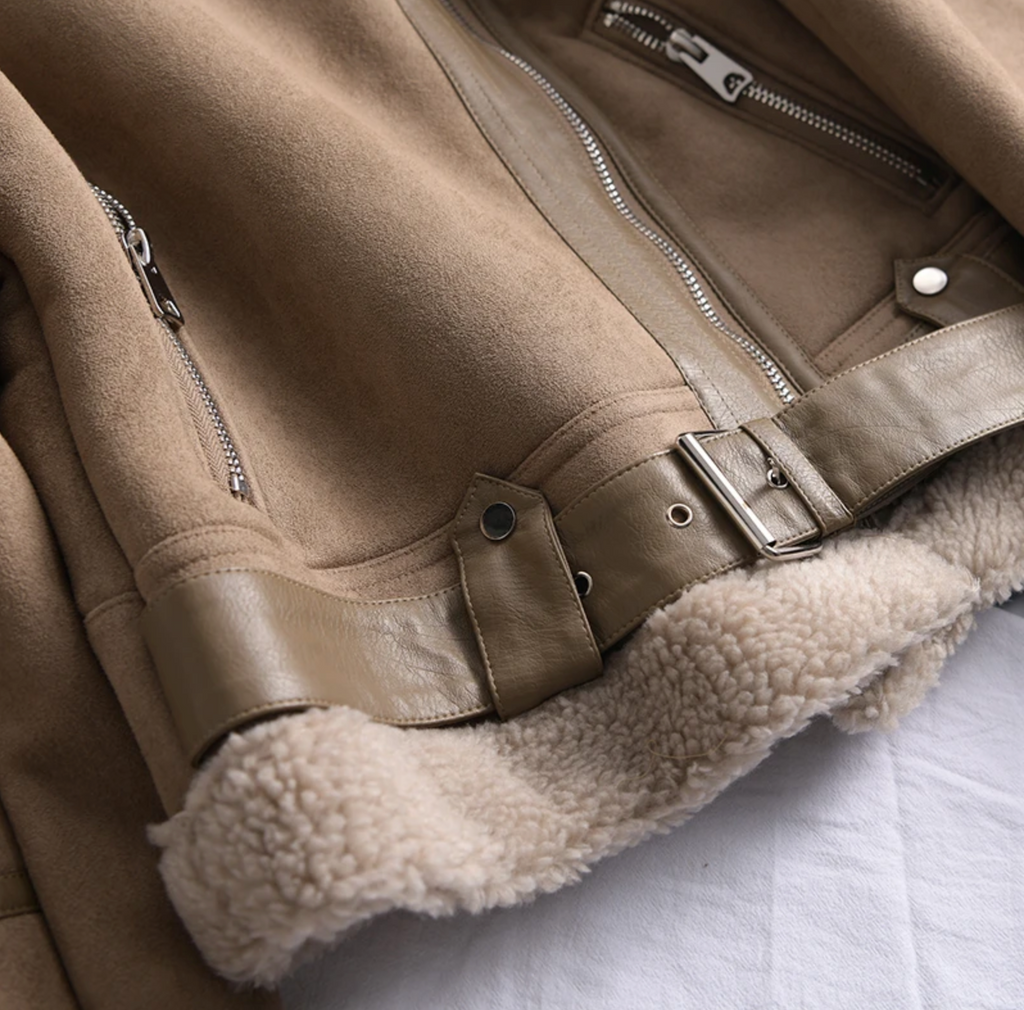 Lolas-Mode | Sherpa-Fleece-Bomberjacke