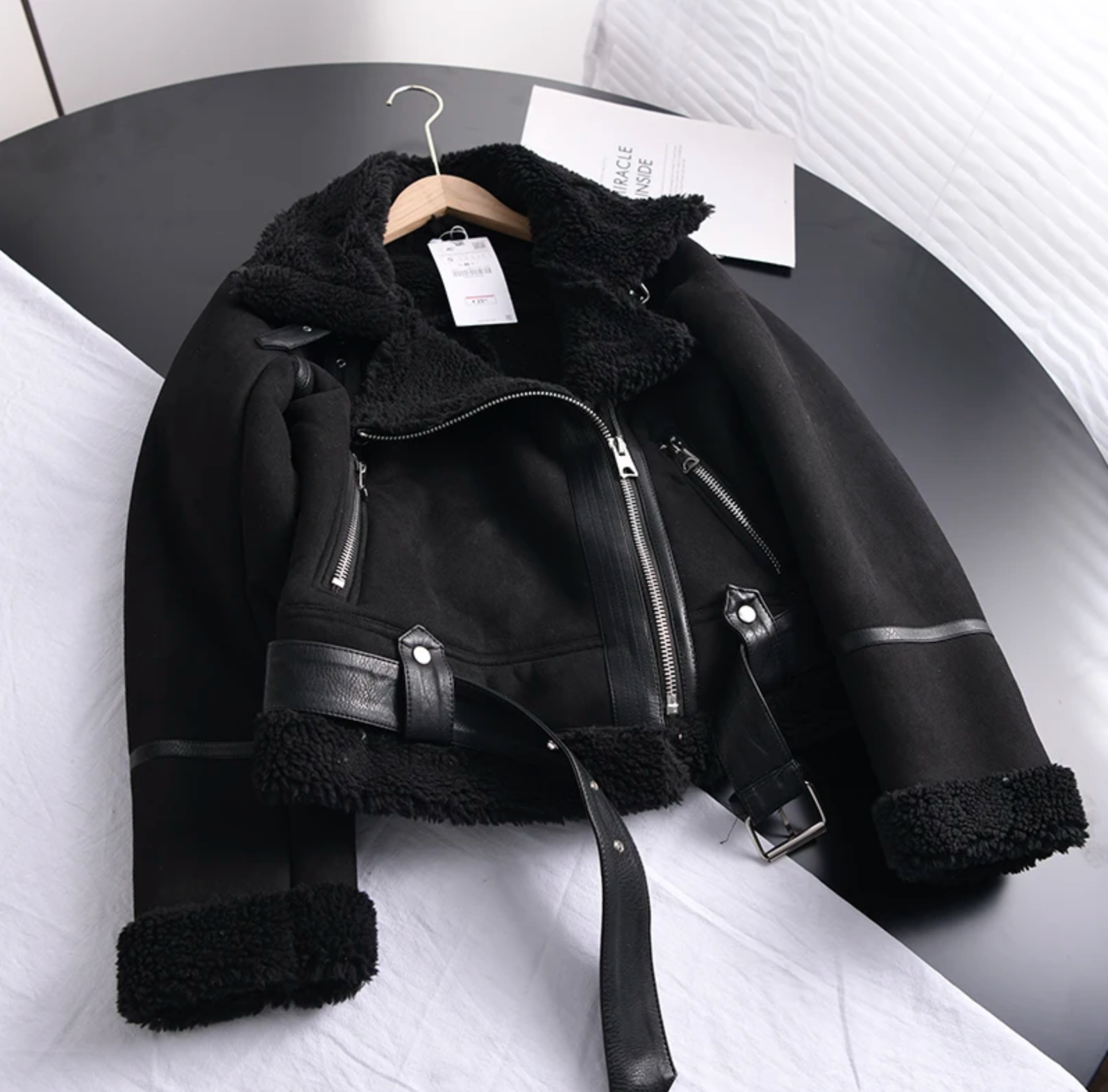 Lolas-Mode | Sherpa-Fleece-Bomberjacke