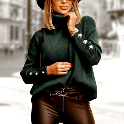 Rollkragenpullover für Frauen in Weiß