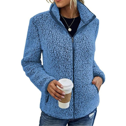Fleecejacke für Damen in Burgunderrot