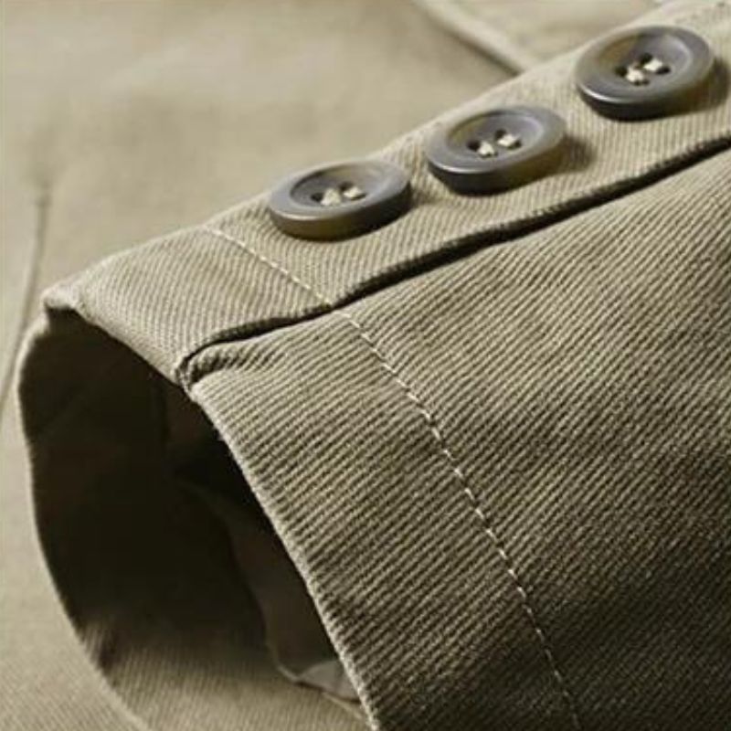 Wetterjacke mit Kapuze in Khaki