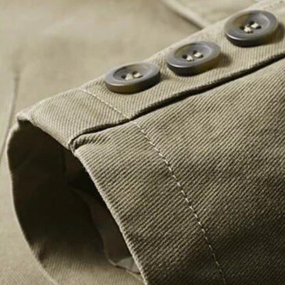Wetterjacke mit Kapuze in Khaki