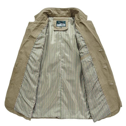 Wetterjacke mit Kapuze in Khaki