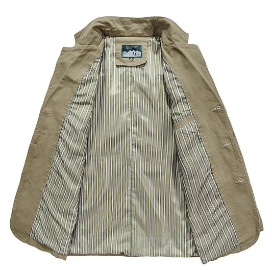 Wetterjacke mit Kapuze in Khaki