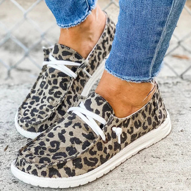 Damen-Schnürschuhe in Grau