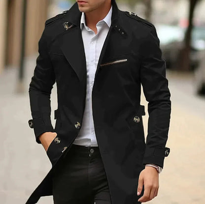 Herren-Trenchcoat - Klassischer Old Money Stil in Beige