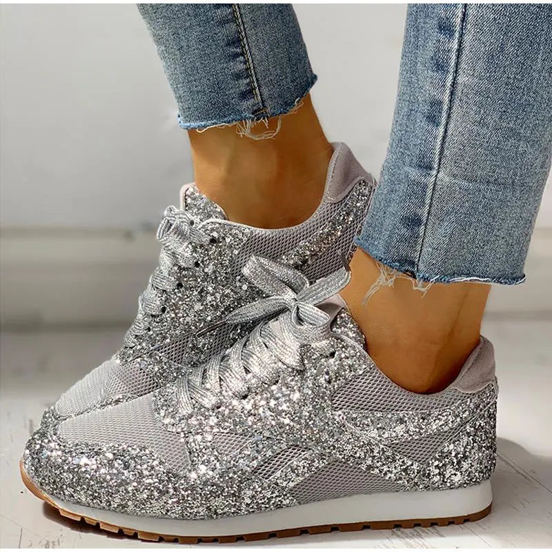Lolas-Mode – sportschuhe mit pailletten für damen