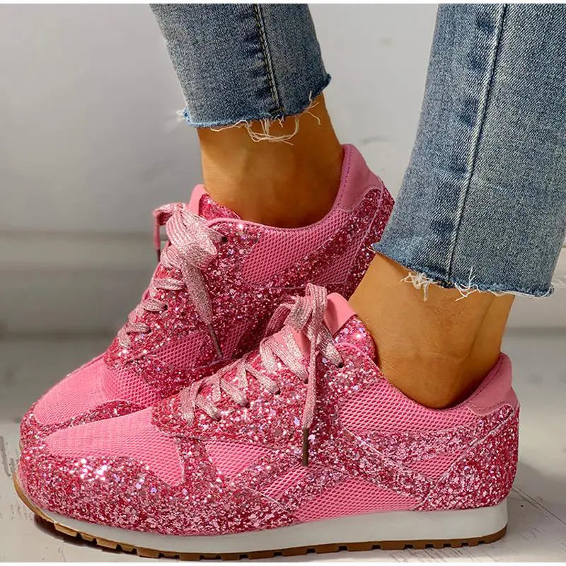Lolas-Mode – sportschuhe mit pailletten für damen
