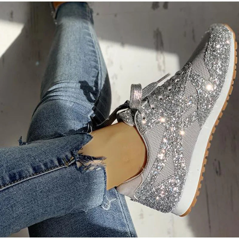 Lolas-Mode – sportschuhe mit pailletten für damen