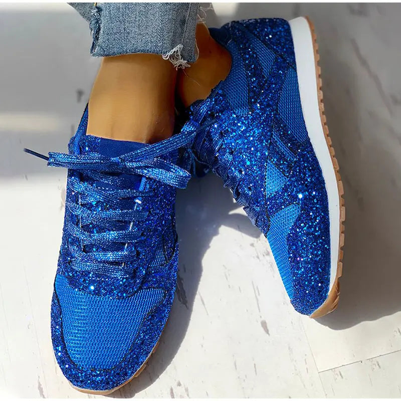 Lolas-Mode – sportschuhe mit pailletten für damen