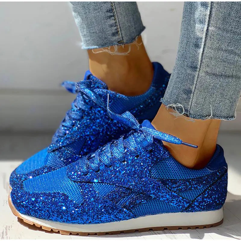 Lolas-Mode – sportschuhe mit pailletten für damen