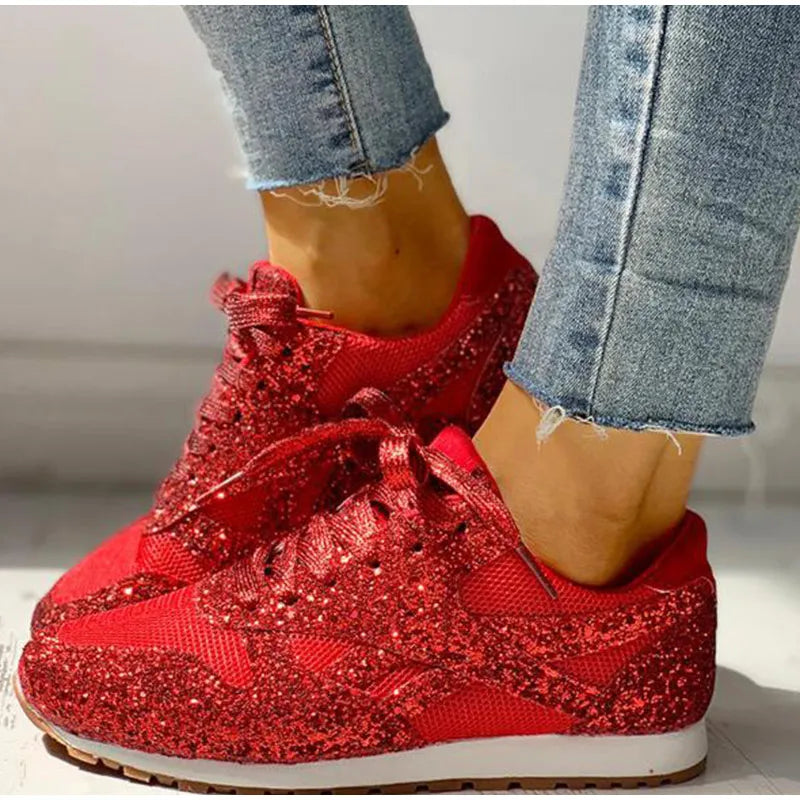 Lolas-Mode – sportschuhe mit pailletten für damen