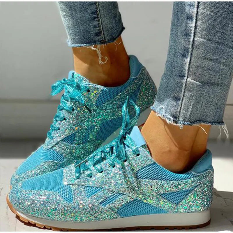 Lolas-Mode – sportschuhe mit pailletten für damen