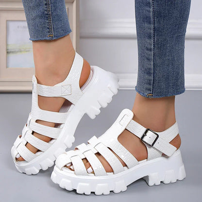 Waveselegance Gladiatoren Sandalen in Braun