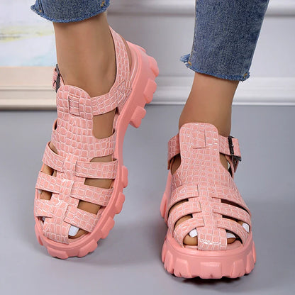 Waveselegance Gladiatoren Sandalen in Schwarz