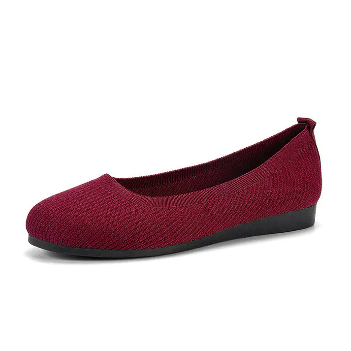 Bequeme Ballerina-Schuhe in Schwarz