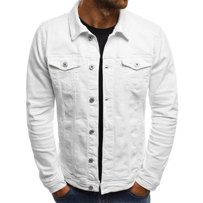 Lässige Herren Denimjacke in Grün