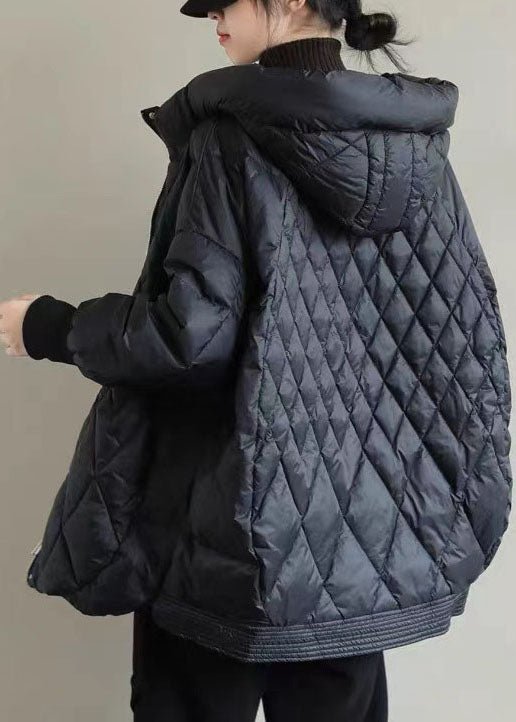 Halblanger Wintermantel Mit Kapuze Für Damen in Khaki