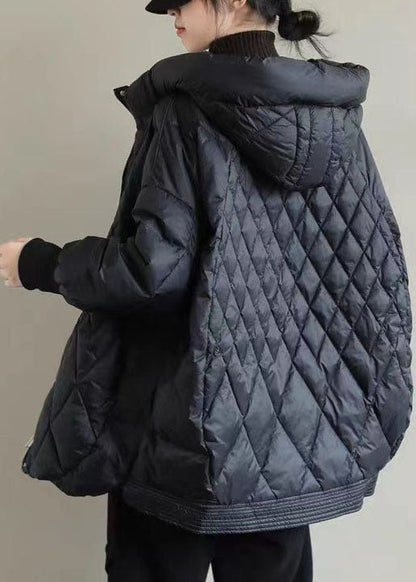 Halblanger Wintermantel Mit Kapuze Für Damen in Khaki