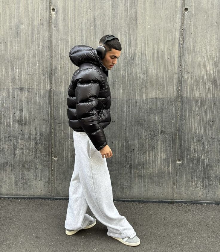 Winter Steppjacke Puffer Streetwear - Urban Style für Kalte Tage in Schwarz