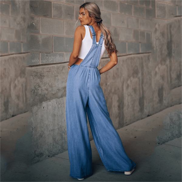 Lolas-Mode - Damen Denim Jumpsuit