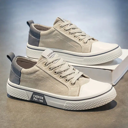 Herren Freizeitschuhe in Stoffoptik in Schwarz