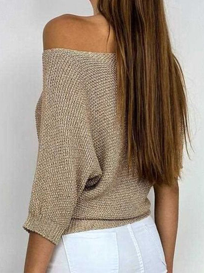 Strickpullover in Khaki