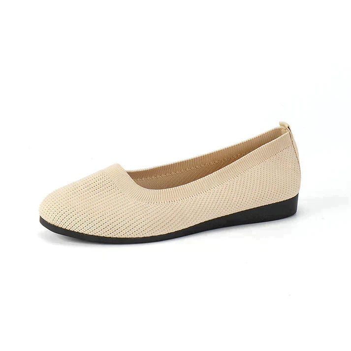 Bequeme Ballerina-Schuhe in Schwarz