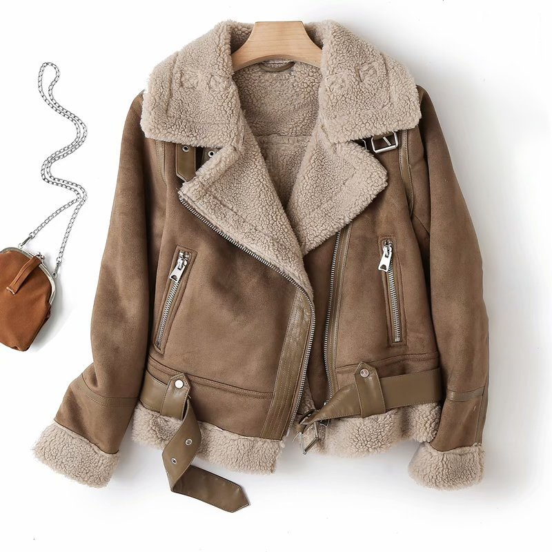 Lolas-Mode | Sherpa-Fleece-Bomberjacke