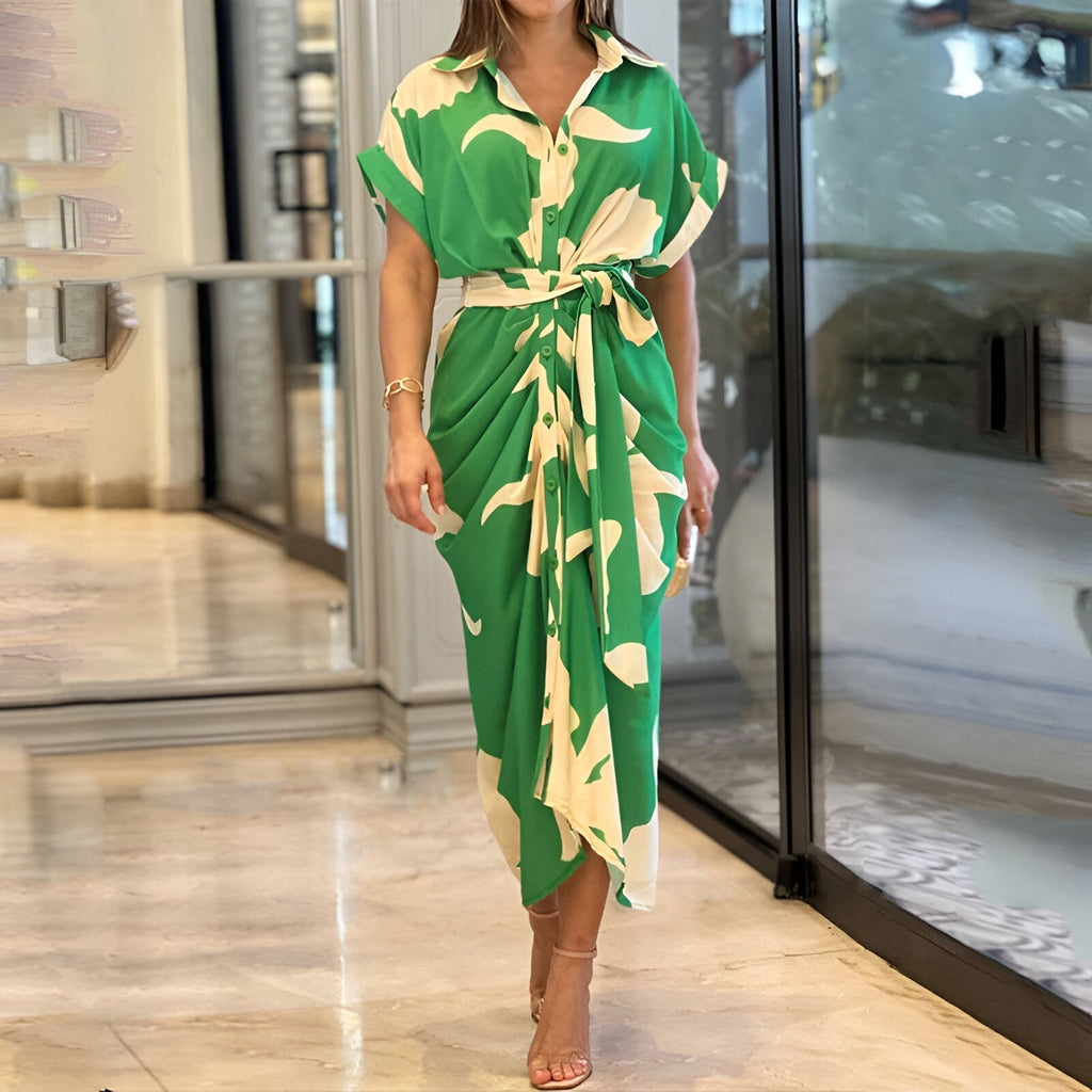 Lolas-Mode | Midikleid mit Bindegürtel