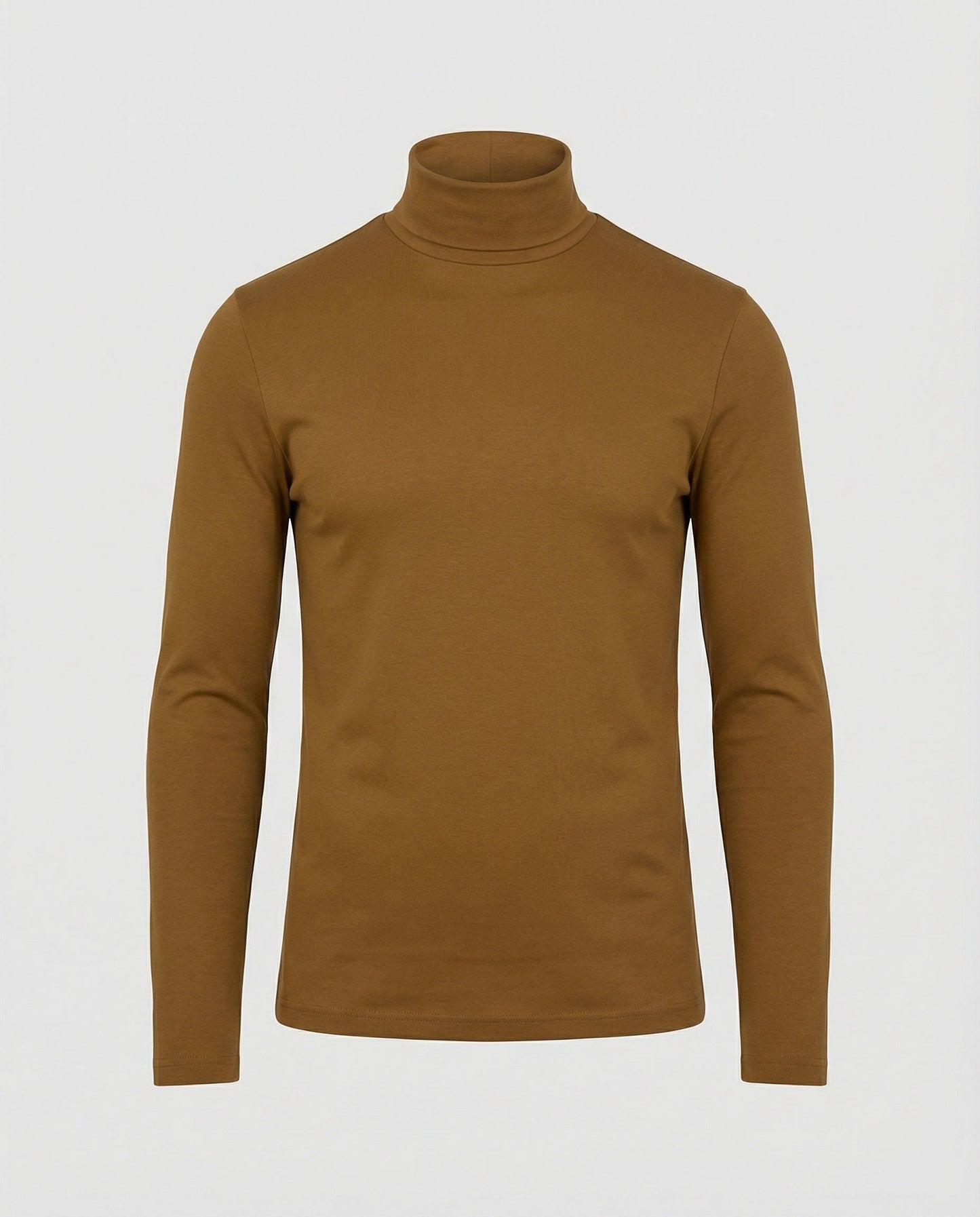 Rollkragenpullover Herren in Hellbeige