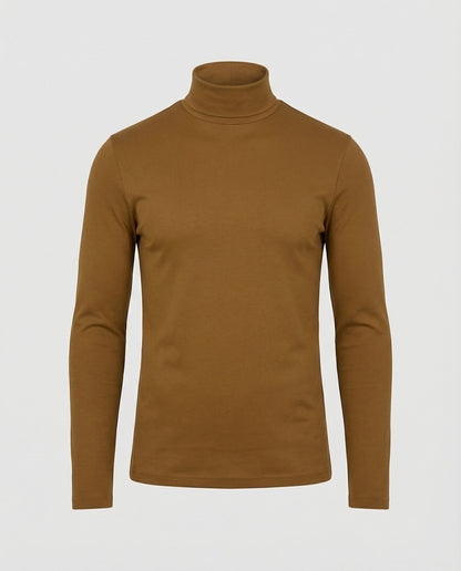 Rollkragenpullover Herren in Hellbeige