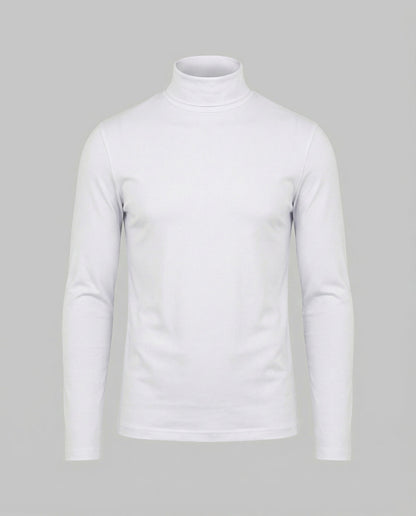 Rollkragenpullover Herren in Aprikose
