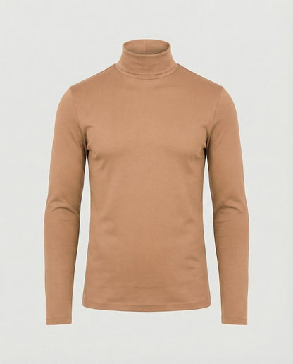Rollkragenpullover Herren in Dunkelbraun