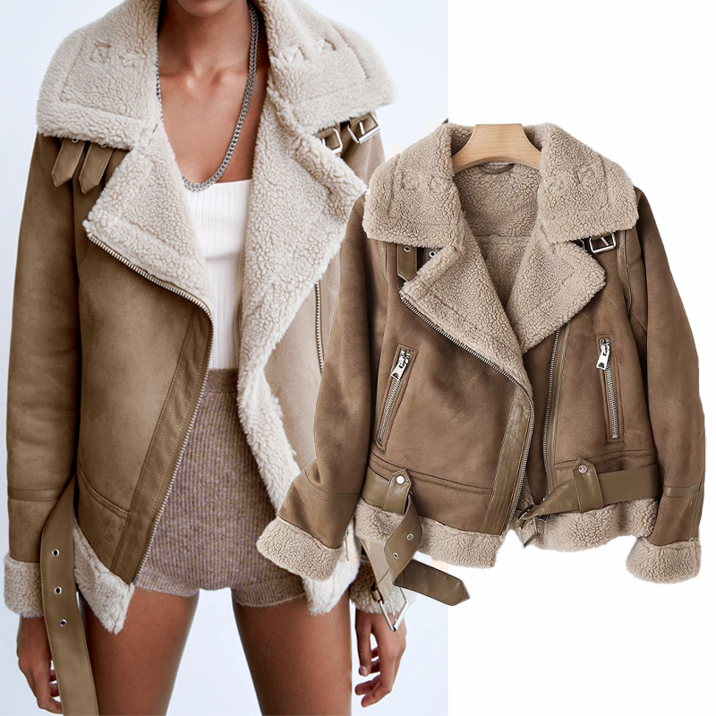 Lolas-Mode | Sherpa-Fleece-Bomberjacke